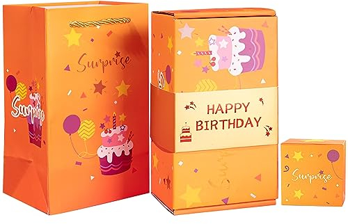 FZQBEY Überraschungsbox-Geschenkbox, Surprise Gift Box, Überraschungsbox Kreative Explosionsbox, DIY Überraschungsbox, Geschenkbox Explosionsbox, DIY handgemachte Geschenk Scrapbook Fotoalbum (C)