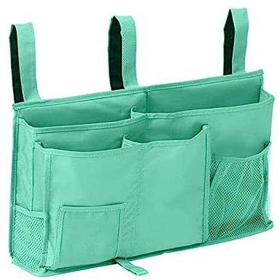 dijiusidy Hängende Taschen Nachttische Studenten Taschen Buch Mehrzweck Oxford Stoffwindel Spielzeug Paket für Schlafsaal Etagen Multifunktion, Hellgrün