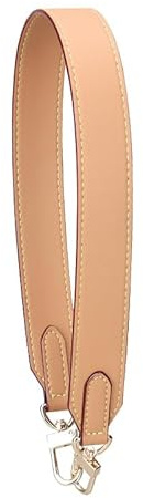 60cm Schulterriemen Schultergurt für Schultertasche Tragetaschen und Handtaschen 3cm Breit Lederriemen Tragegurt PU-Leder Schultergurt Taschengurt Ersatz Leder Trageriemen DIY Riemen -Hellbraun