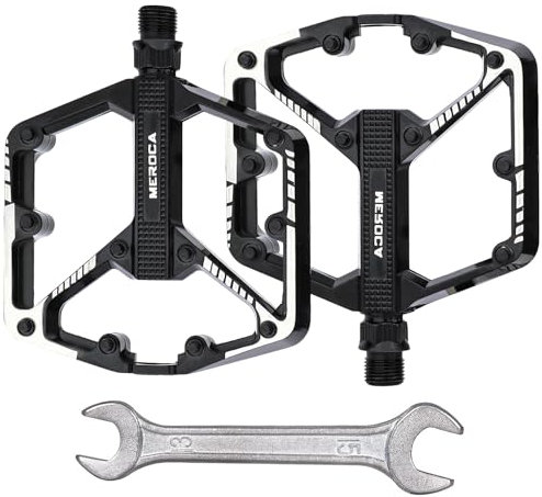 YEXATI Pedale Fahrrad – Doppelte DU-Lager Fahrradpedale, Pedale Mountainbike, CNC-Gefräste 5/10-Zoll