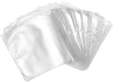 MUCKLILY 100stücke Schrumpffolienbeutel Transparent Wärmeschrumpfbar Für Seifen Und Badebomben Wasserdichte Laminierfolie