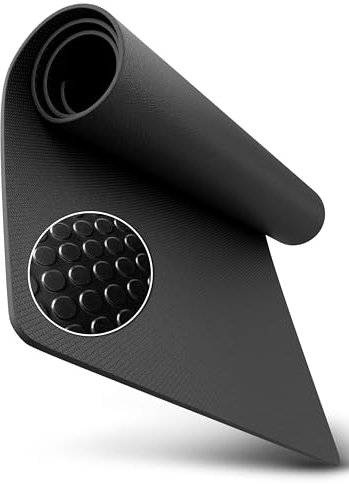 NEOLYMP Bodenschutzmatte Fitnessgerät (120 x 60 cm) - Laufband Matte 8mm Dicke - langlebig, rutschfest & stoßdämpfend - Fitness Unterlegmatte für Crosstrainer - Gymnastikmatte, Fitnessmatte