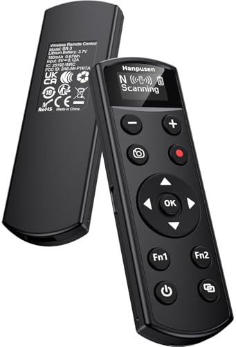 Hanpusen Déclencheur sans fil rechargeable avec écran OLED pour Nikon P1000, P1100, P950, B600, A1000, Z6 II, Z30, Z50, Z5, Z7 II, Z fc, Z6 III, Z50 II, Z5II