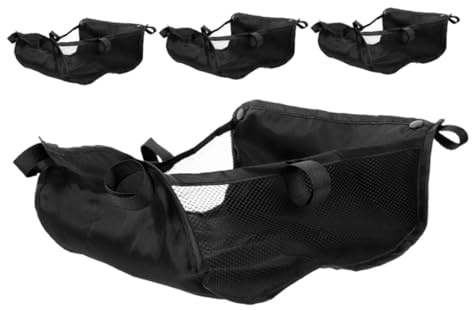 HAMPPLIES Aufbewahrungstaschen Einfache Reinigung und Installation aus Oxford Stoff für Kinderwagen 4 Stück mit Netzgewebe für Kinderwagen Organizer Tasche Universelle Nutzung