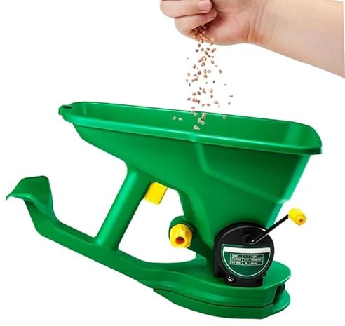ArborGlow Spandiconcime a mano Seminatrice da giardino Trasmissione portatile Spandiconcime Spandiconcime da giardino Shaker per piccole fattorie residenziali