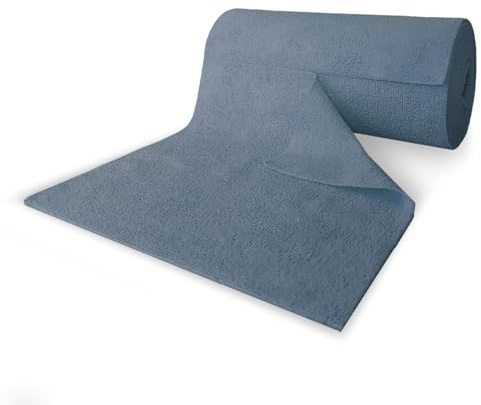 wolk 50x Mikrofasertücher auf Rolle - Grau - 25x25 cm Putztuchrolle | Saugstarke Putzlappen zum Abreißen, fusselrei & waschbar, ideal für Werkstatt, Auto & Haushalt, 180 g/m²