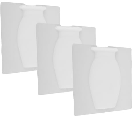 Alipis 3 Pezzi Pentola di Fiori Appeso al Muro Vaso Fiori Appendini da Muro Sospeso Montata a Parete White