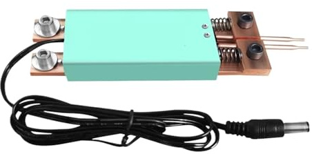 Saldatrice a punti portatile, Kit Mini Saldatrice A Punti Da 0,25 Mm, Saldabile, Portatile, Con Grilletto Automatico, Fai Te,Attrezzatura per condensatori fai da te per saldatura(Cyan)