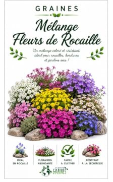 500 graines ornementale special mixture rock garden perennials - mélange de fleurs vivaces pour rocaille