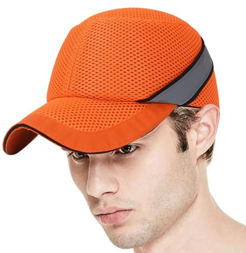 Schutzhelm – 22,83–25,59 Zoll Mesh-Ballkappen, verstellbare Sicherheits-Anstoßkappen, ABS-Baseballmützen mit Bump-Einsatz für Kopfschutz | Atmungsaktive Stoßdämpfungs-Schutzhelme für Radfahren, Golf,