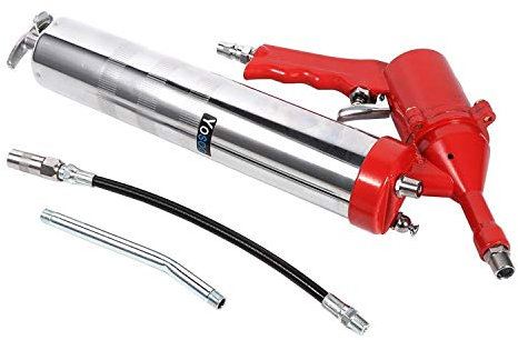Yosoo Pistola de engrase Manual Bomba Air neumático compresor Bomba de Grasa W/extensión Set Herramienta con Accesorios