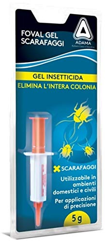 adama FOVAL Gel SCARAFAGGI, BLATTE,Esca, SIRINGA ATTRATTIVO Professionale 5gr.