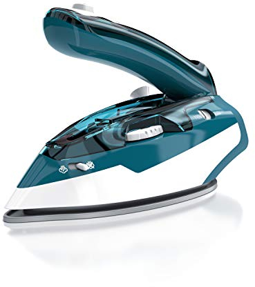 MyBeo - Reisebügeleisen 1100W - Dual-Voltage 110/230 Volt – mini Bügeleisen mit antihaft Bügelsohle – 3 Stufen einstellbar, faltbares Reise Bügeleisen - klein und leicht