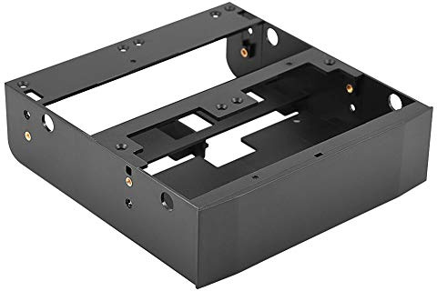 Sxhlseller Soporte de Unidad de Disquete de 5.25 a 2.5 / 3.5 - Soporte Adaptador de Disquetera Se Adapta a 6 x 2.5 Pulgadas HDD/SSD o 2 x 2.5 Pulgadas HDD/SSD + 1 x 3.5