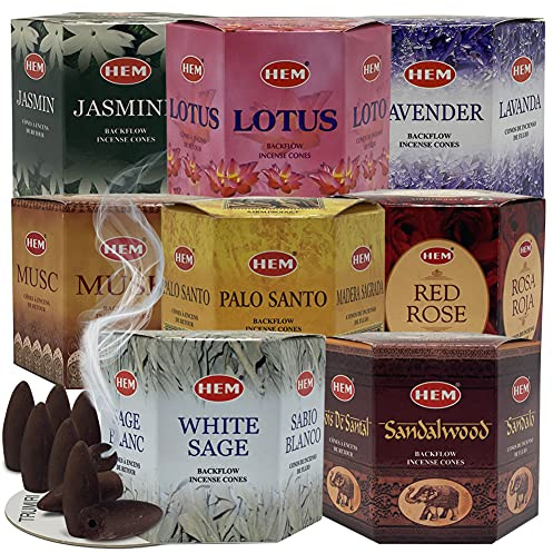 Variety Backflow Incense Cones for Waterfall and Mat Bundle Inciensos Aromaticos|Incienso|Inciense|Insienso