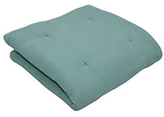 ULLENBOOM ® Manta de gateo 120x120 cm acolchada en verde salvia (Made in EU) - manta de gateo para el bebé con 100% algodón ÖkoTex, perfecta como manta para el bebé y como alfombra de juego