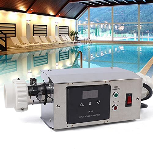 kangten Poolheizung Heater, 3KW Profi Poolheizungsthermostat Elektrisch Schwimmbadheizung Wärmepumpen SPA Bad Schwimmbad Thermostat für Schwimmbäder Hydrotherapie Pools