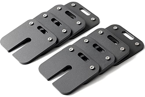 Eisenlink 8 dischi per pesi aggiuntivi da 2 kg, per manubri quadrati, 20 kg (2 kg × 8)