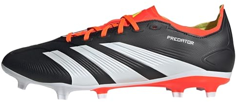 adidas Unisex Predator League Firm Ground Football Boots, Core Black/Cloud White/Solar Red, 42 EU