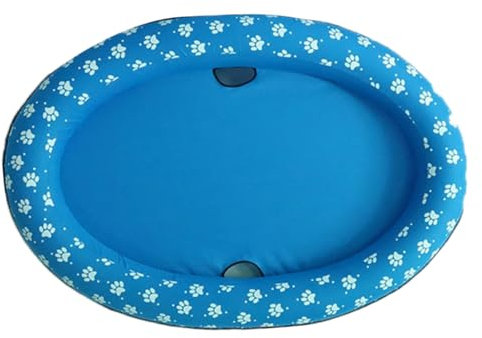 CIYODO Inflatable Pet Pool Floating Mat for Dogs and Cats, Foldable Portable Swimming Pool Non-slip Bottom, Blue Medium Size, Suitable for Outdoor Garden and Travel
