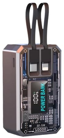 budiniao Kit power bank fai-da-te con chip di visualizzazione supporta 5W ricarica super veloce ricarica rapida per telefoni cellulari, 10000 mAh