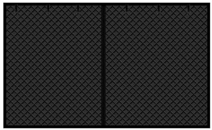 JMORCO Thermovorhang Kälteschutz Garage Winter Wärme Isolierung Tür Vorhang Garage Kalte Baumwolle Tür Vorhang Magnetische Selbstabsorption Winddichte Schalldämmung(Black,8x7FT(254x218cm))