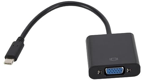 jojofuny Adaptador Tipo C Vga Cable Convertidor de Tipo C Vga para TV Proyector y Monitor