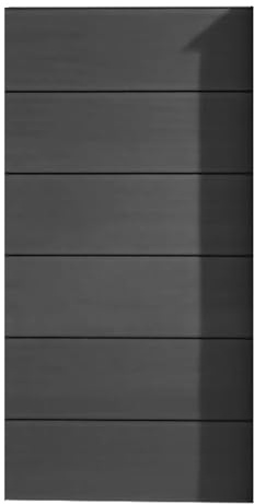 HORI Sichtschutzzaun XXL WPC Sichtschutz Gartenzaun Zaun Lamellenzaun, ohne Pfosten, 90 x 180 cm - Anthrazit