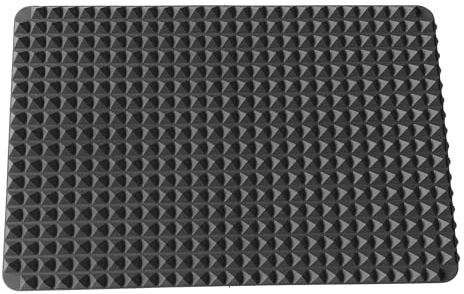 Silicone Pyramid Fat Controller Oven Mat – Non-Stick Reusable Baking Tray Liner for Oven, Grill & Air Fryer – Heat Resistant, BPA-Free, Dishwasher Safe Black