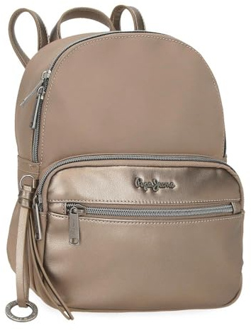 Zaino Pepe Jeans Ruby Casual in poliestere e dettagli in pelle sintetica. Spallacci larghi e regolabili, tasca frontale. Di Joumma Bags