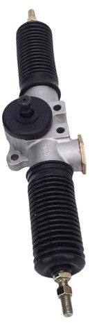 Engranaje de Dirección Asistida de 30T y 420 Mm, Conjunto de Piñón y Cremallera, con Bujes de Goma Roscados M10 para Karts, Vehículos Todoterreno, Tractores, cortacéspedes.