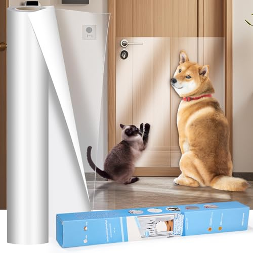 Protector Sofa Gatos Arañazo, 30x500cm Transparente Antiarañazos Gatos Sofa, Autoadhesiva Protector Puertas Arañazos Perro, Cinta Protectora de Muebles para Sofá, Pared, Puerta, Gabinete