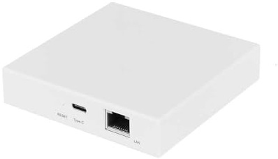Gateway Matter con ZigBee 3.0 + WiFi 2.4G, APP TUYA Smart Life, Conexión LAN, 5V 1A, IP20, 90x90x22mm, Hub Domótica Casa Inteligente