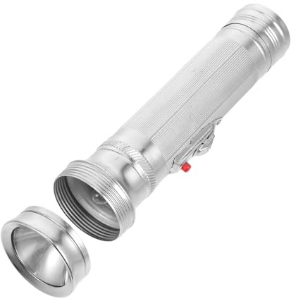 SOIMISS Linterna de Aluminio Vintage Portátil para Camping y Outdoor, Linterna Pequeña de Metal Diseño Retro y Luz Portátil