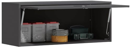 vidaXL Armoire murale pour garage Noir 90 x 33 x 35 cm