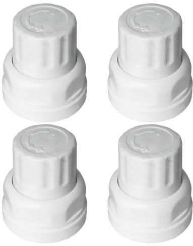 Bemonew Tappo del radiatore 4 Pezzi Tappi del radiatore Tappo del in plastica Bianca a Pressione per Interruttore a volantino del collettore del Riscaldamento Pavimento (Corto)