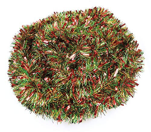 DIYASY 10M Chunky Tinsel Garlands Decoration for Christmas Tree