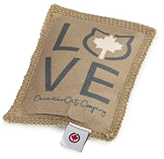 CanadianCat Company | Katzenkissen Love | braun-dunkelgrau | 5g Katzenminze - Katzenspielzeug Schmusekissen Knuddelkissen für Katzen