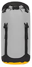 Sea to Summit - Evac Compression Dry Bag S 8L - Award Winning Waterproof Storage - Lightweight - Roll-Top - Recycled Fabric - For Backpacking & Kayaking - 16.6 x 14.7 x 31.2cm - HighRise Grey - 98g