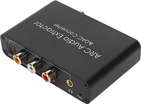 ARC Sound Extractor, HDMI ARC Audio Return, DAC Audio Converter Optical SPDIF Coaxial 3.5mm Headphone Port for Home Cinema TV.