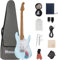 E-Gitarre mit Effekt Anfänger Erwachsene Praxis E-Gitarre Advanced Performance Set Professional Grade-D160SE (Blue)