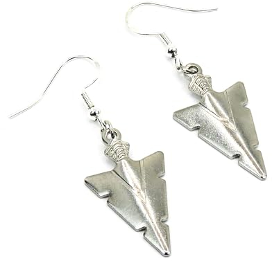Arrow Head Earrings 2.8cm Drop, with Sterling Silver Hooks. Iron Age Style, Handmade Gift Idea