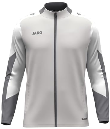 JAKO Barnpolyesterjacka Dynamic, ljusgrå/vit/grå, 128