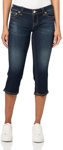 True Religion Women's Low Rise Capri, Indigo Twilight, 30