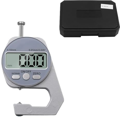 Piccolo misuratore di spessore digitale 0-10mm di alluminio facile da usare Digital Spessimetro per la misurazione di metallo e vetro
