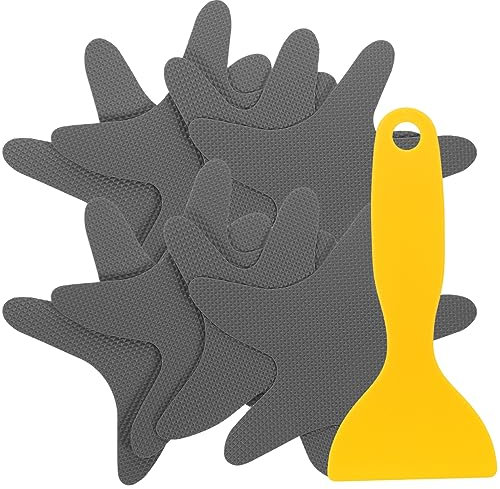 SWOOMEY 1Set Adesivi Antiscivolo Decorativi per Bagno e Doccia da Grigio per Vasche Piscine e Scale Alta Adesione e all Usura