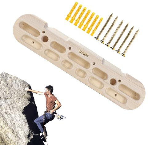 Tavola da arrampicata a parete montata a parete per arrampicata e molteplici opzioni di sostegno, ideale per lo sviluppo di avambraccio, controllo e resistenza delle dita stabile
