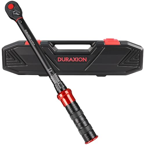 DURAXION 1/2-Inch Drive Torque Wrench 10-170ft.lb/13.6-230.5Nm, ±3% Precision Dual Direction Torque Wrenches with 72-Tooth Dual Range Scales