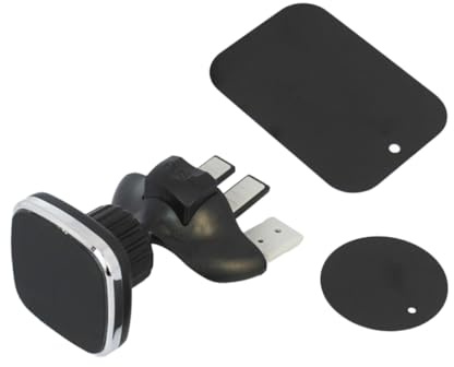 FUTUREORYY Universelle CD Schlitz Handyhalterung aus Abs und PVC mit Magnetischer Befestigung Leicht Anzubringen für Reisen und Unterwegs Schwarz