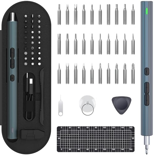 Homtronics [39 in 1] Mini Electric Screwdriver Set, Rechargeable Micro Screwdrivers Set for Precision Objects,Computers, Tablets, Cameras, Watches,PC Building Tool Kit